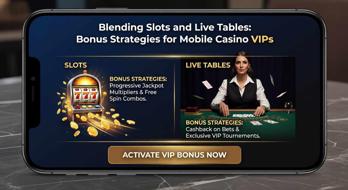 Close-up of a VIP bonus dashboard on a smartphone, displaying progress bars for slots and live tables with overlaid rewards