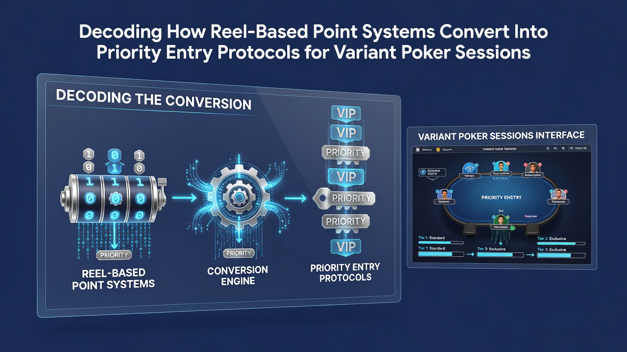 Wireless platform dashboard displaying point conversion to live poker and roulette wheel table entries