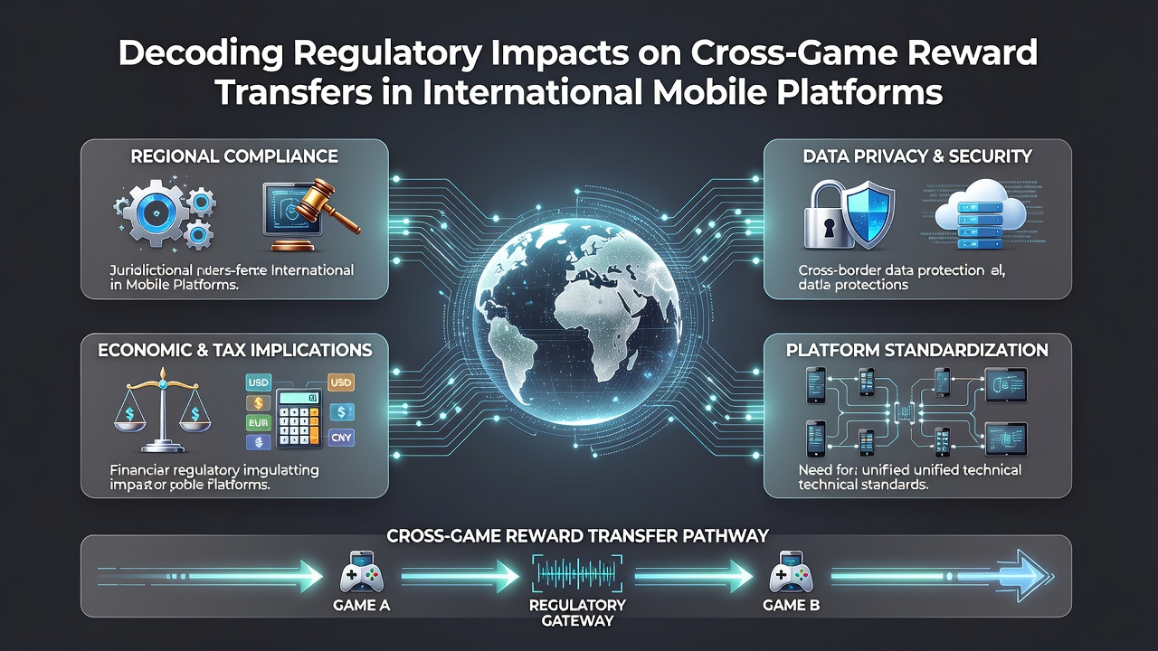 Mobile platform architecture supporting cross-border reward transfers under evolving regulations