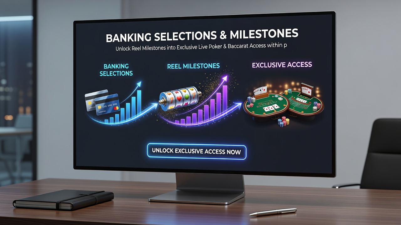 VIP mobile dashboard displaying unlocked live baccarat tables after slot milestone completion