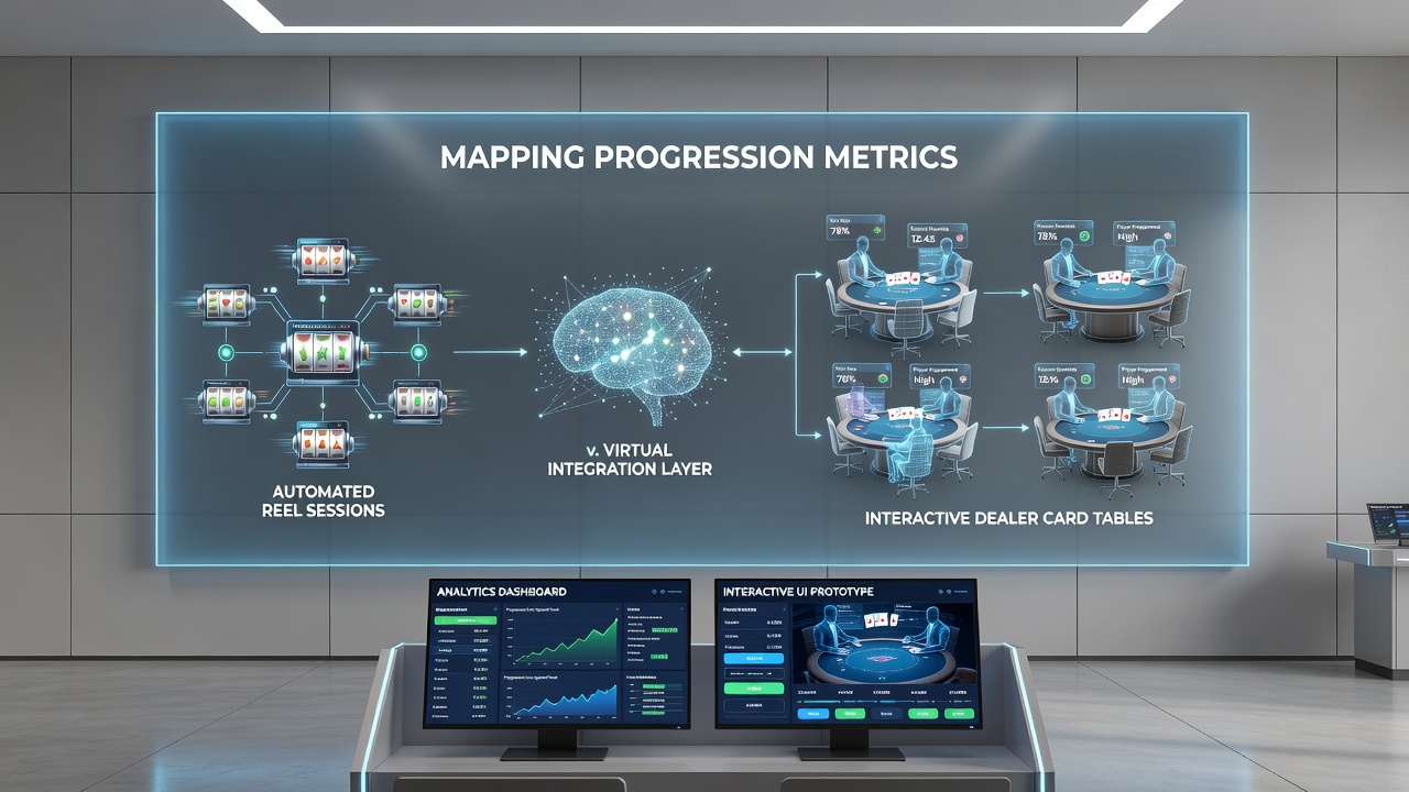 Data visualization of transaction flows linking mobile slot milestones to live dealer table privileges