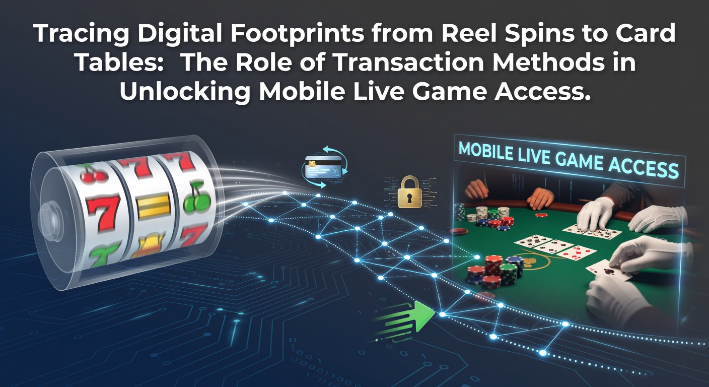 Mobile casino interface showing slot reels transitioning to live dealer card tables via transaction pathways