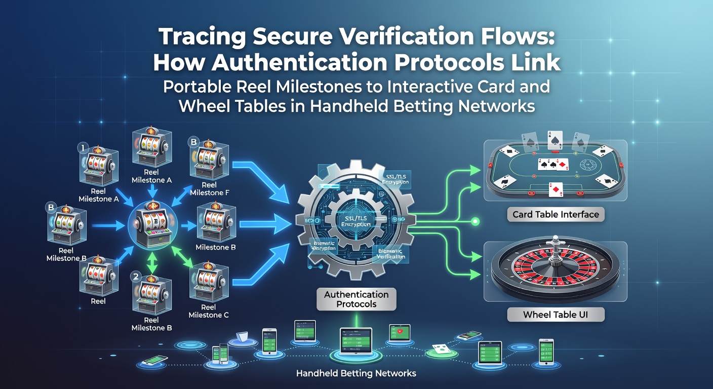 Diagram showing authentication protocol flows connecting mobile slots to live dealer tables in betting networks